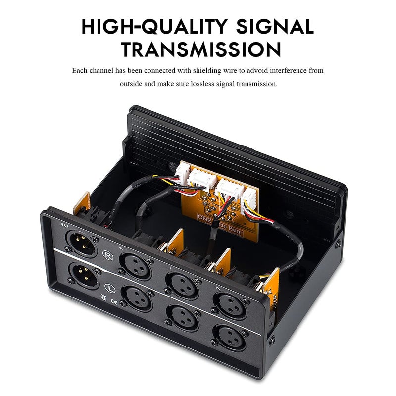 Nobsound 3-IN-1-OUT XLR Audio Switch ; Balanced Audio Converter ; 3-Way Stereo Passive Audio Selector Switcher (MC103 Pro 3-in) - Image 3