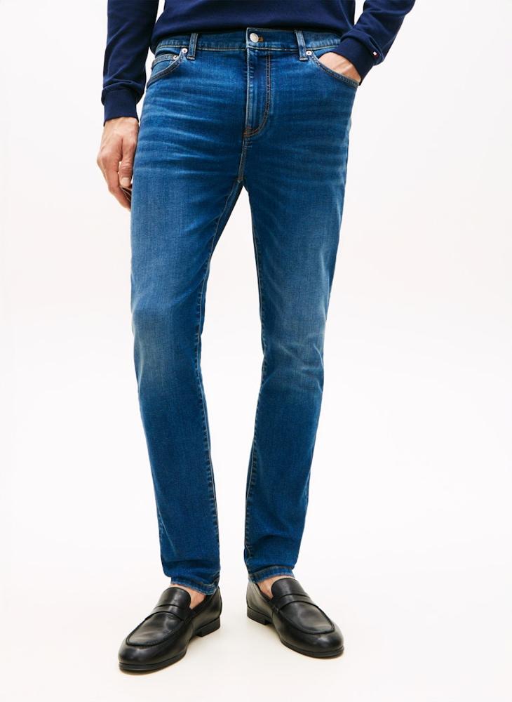 TOMMY HILFIGER Bleecker Whiskered Five-Pocket Slim Jeans - Image 1