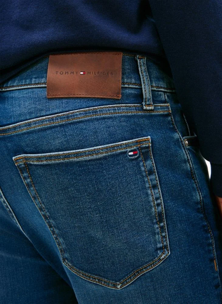 TOMMY HILFIGER  Bleecker Whiskered Five-Pocket Slim Jeans for Men | Best Price UAE