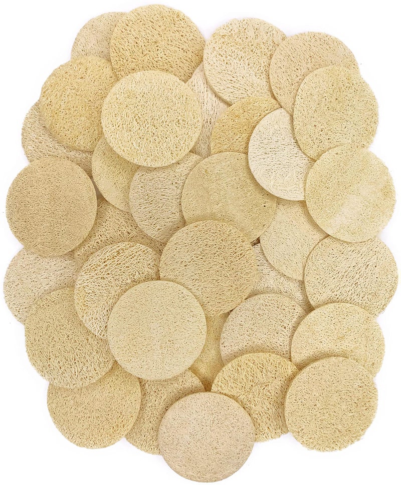 Mr.Cui'shop 36 pcs/Set Natural Exfoliating Face Pad Loofah Sponge Facial Brush - Makeup Remover - Shower Scrubber - Remove Dead Skin - Body Bath Spa for Men & Women - Renewable Resource - Pack of 36 - Image 5