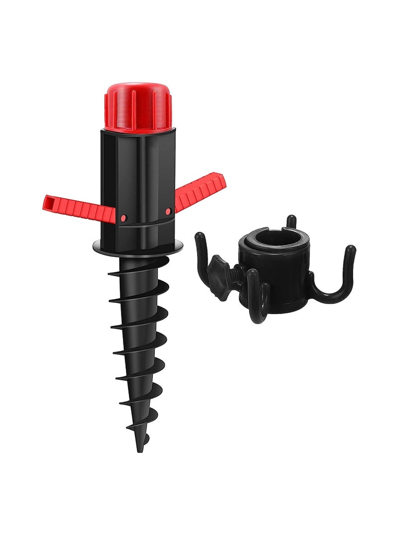 SOLARAE Beach Umbrella Sand Anchor, Sand Anchor for Umbrella, Beach Umbrella Screw Anchor with Handle - Image 1