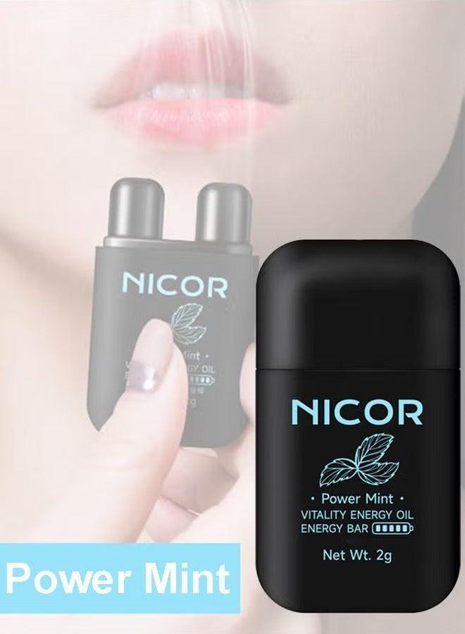 Nicor 1pc On-the-Go Portable Aromatherapy Nasal Inhaler Personal Diffuser Sniffer Stick With Essential Oils Refreshing Menthol for Stress Anxiety Relief Soothes Comforts Boosts Focus - Image 1