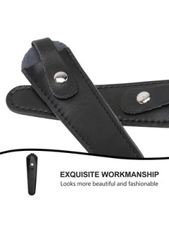 minkissy minkissy 2pcs Leather Scissor Sleeve Thicken Scissor Sleeve Leather Scissor Case Scissor Protective Sleeves for Salon Barber (Black)  - Image 5