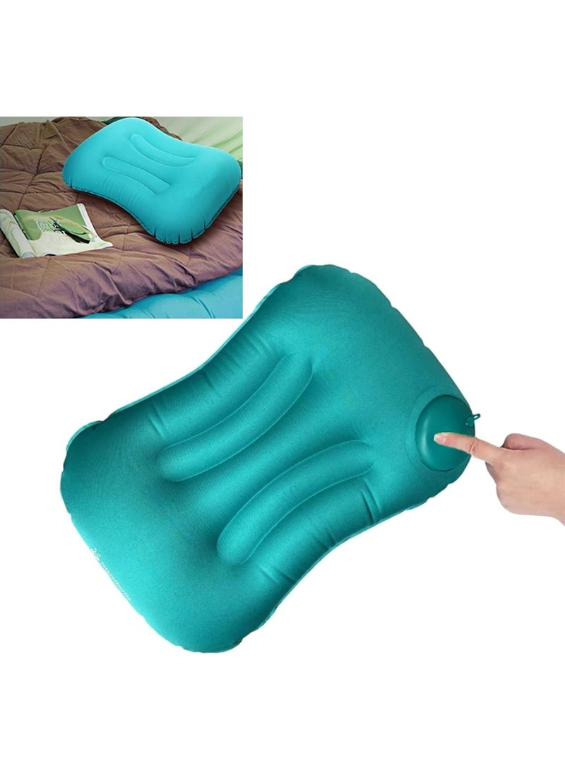 Inflatable Camping Pillow, Ultralight Inflating Pillow, Camping &Beach Travel Pillow, Ultra-light Camping Pillow for Adults & Kids (Green) - Image 1