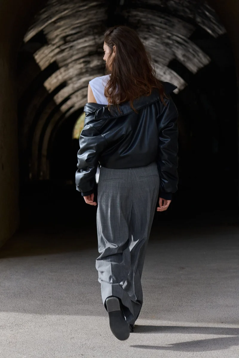 H&M Wide tailored trousers