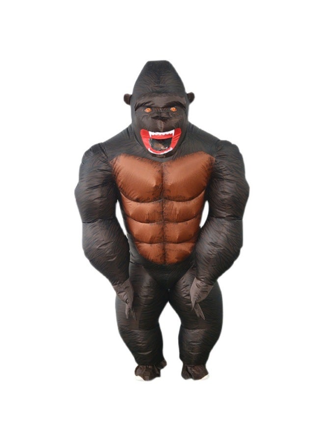 Loquat Funny Costume Walking Props Bar KTV Party Toy Doll Costume King Kong Skull Island Inflatable Costume-Color:Adult Size 150-190cm-Specification:One Size Fits All - Image 5