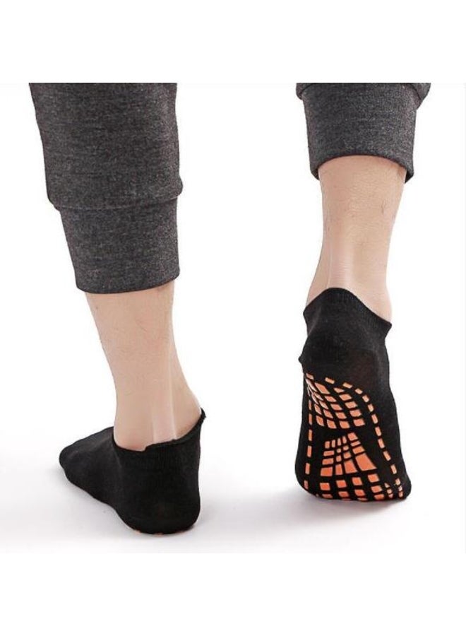 Generic 1 Pair Non-Slip Short Socks Home Floor Socks Indoor Sport Breathable Cotton Socks Yoga Socks