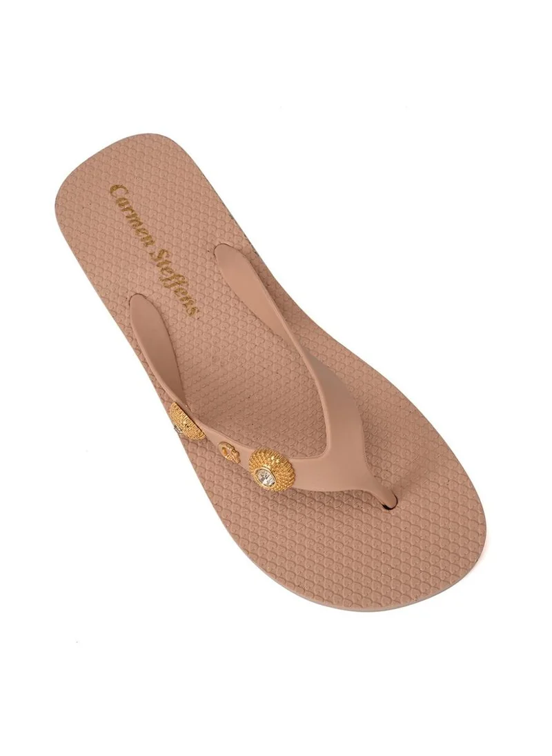 Carmen Steffens Rosé Decorative Flip-Flops