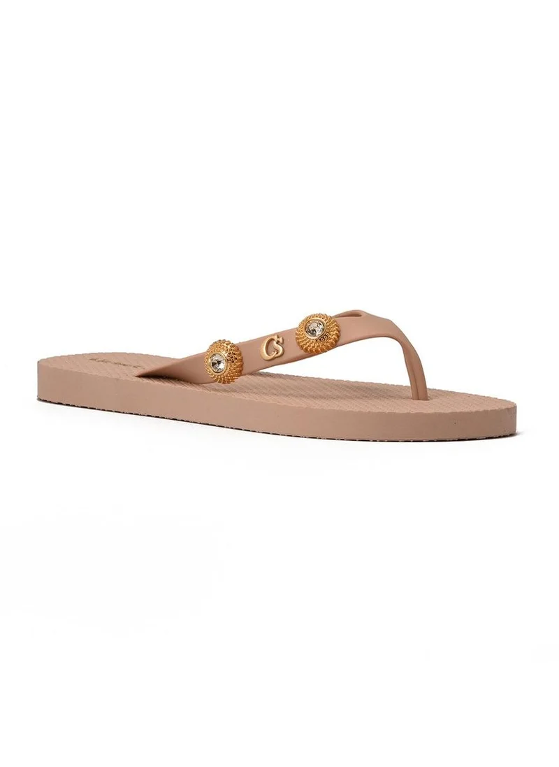 Carmen Steffens Rosé Decorative Flip-Flops