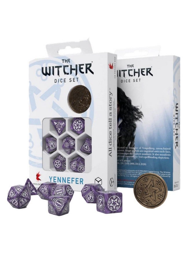 Q WORKSHOP Q-Workshop Witcher Dice Set. Yennefer - Lilac and Gooseberries - Image 1