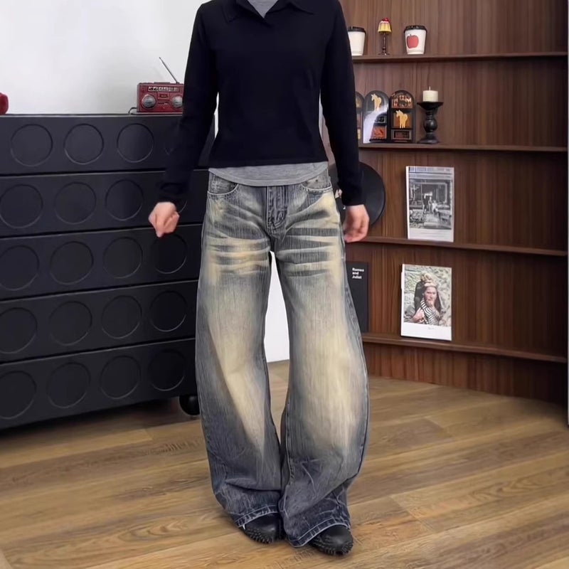 Unisex Casual Daily Denim Jeans - Image 2