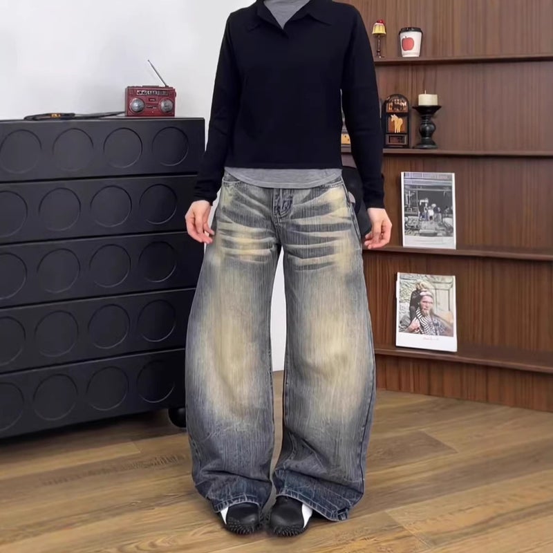 Unisex Casual Daily Denim Jeans - Image 1