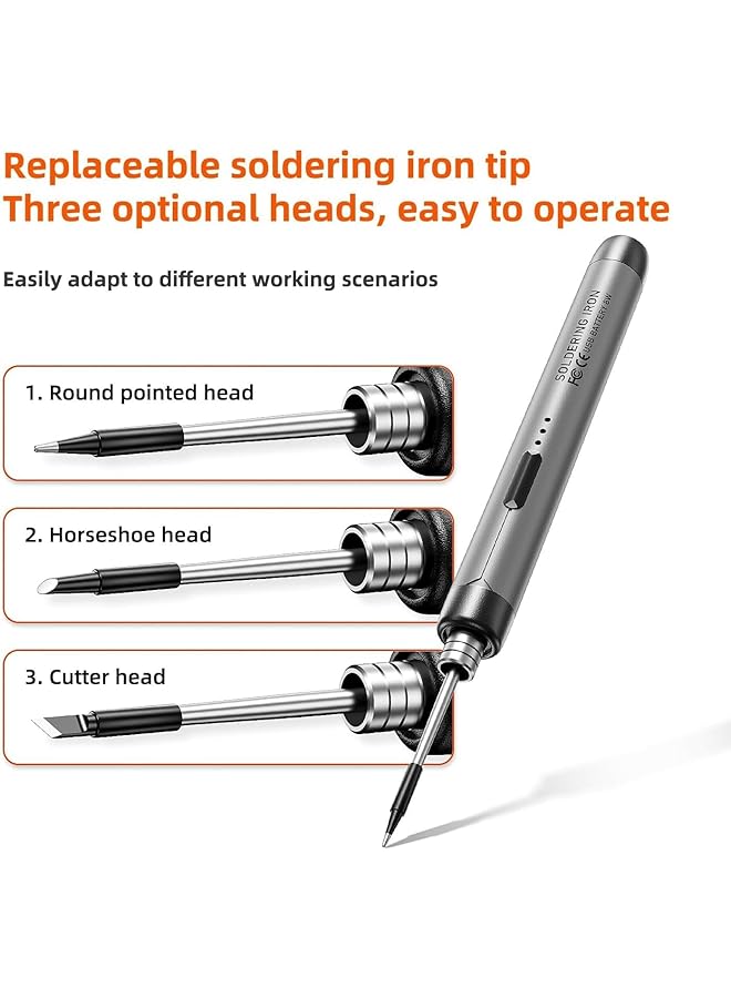 erorex Electric Soldering Iron Kit 3 Speed Temperature Adjustable Include 3 Solder Tips Rosin Soldering Iron Stand Heating Core Portable Soldering Kit For Circuit Appliance Repair Diy - Image 4