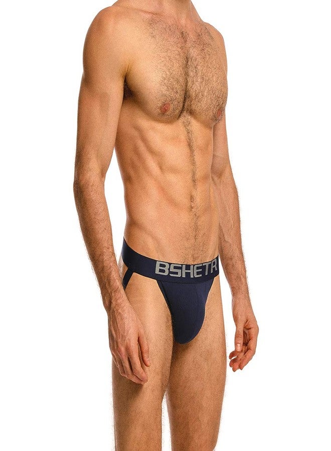 BSHETR Men's Jockstraps Athletic Supporters 4-Pack Cotton Work Out Underwear (4-Pack, size L:32"-34",81cm-86cm) - Image 4