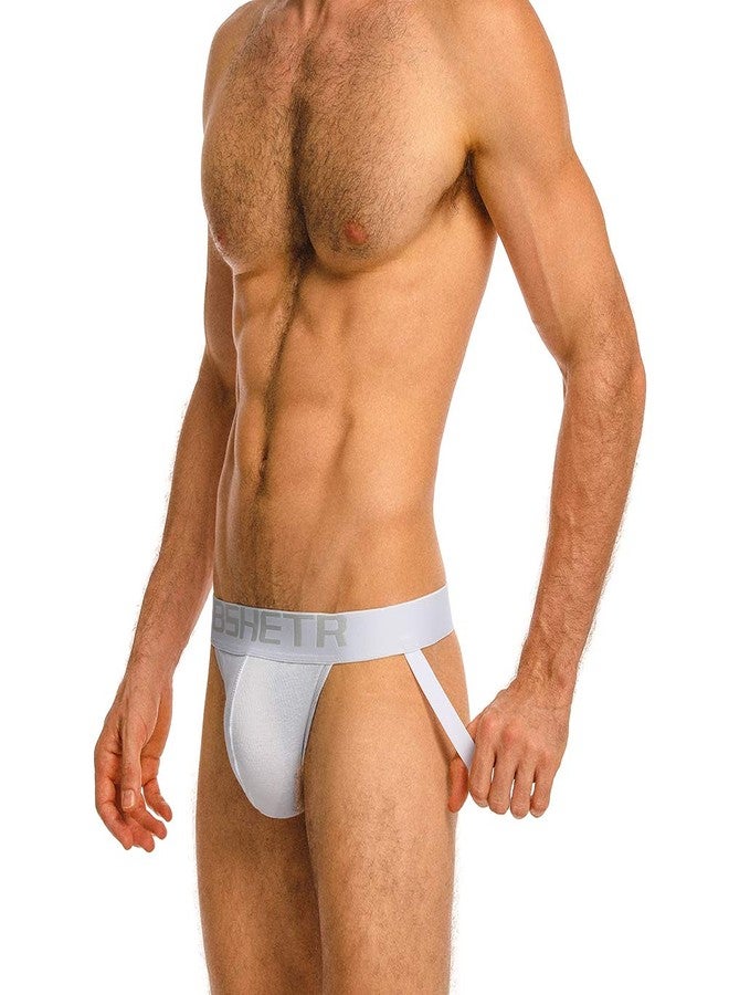 BSHETR Men's Jockstraps Athletic Supporters 4-Pack Cotton Work Out Underwear (4-Pack, size L:32"-34",81cm-86cm) - Image 5