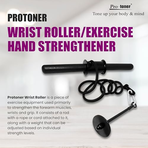 Protoner Forearm Wrist Roller for arm Exercises - Image 2