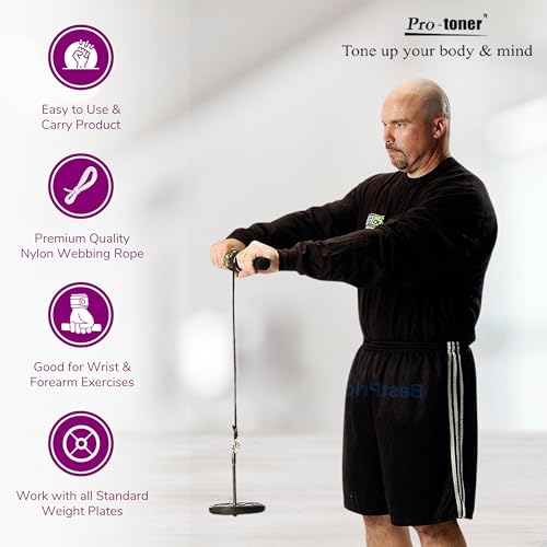Protoner Forearm Wrist Roller for arm Exercises - Image 4