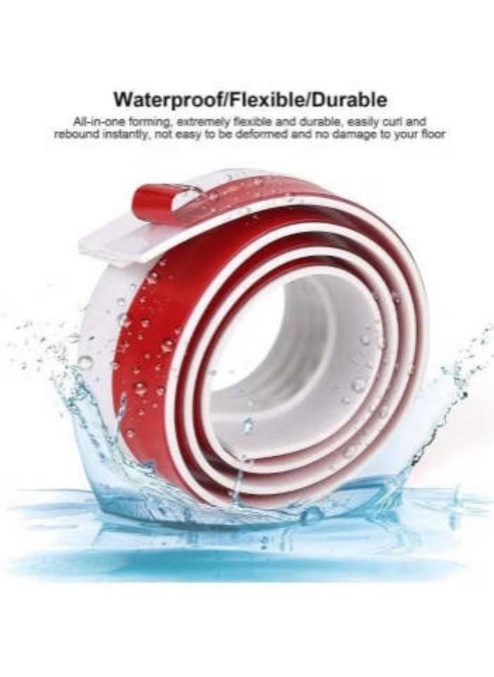 Generic - Adhesive Under Door Sweep Weather Stripping Soundproof Rubber Bottom Seal with Wider Strong for Interior Exterior Doors Guard Against Drafts Dust Noise Animals (1M White) - Image 1
