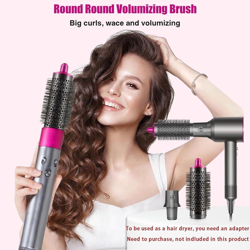 Chuancheng Hair Curling Iron Barrels & Round Brush Attachment for Dyson Supersonic Hair Dryer, 5 in 1 Hair Tools Replacement Parts Automatic Curling Suit, Accessories for Multiple Hair Styles - Image 5