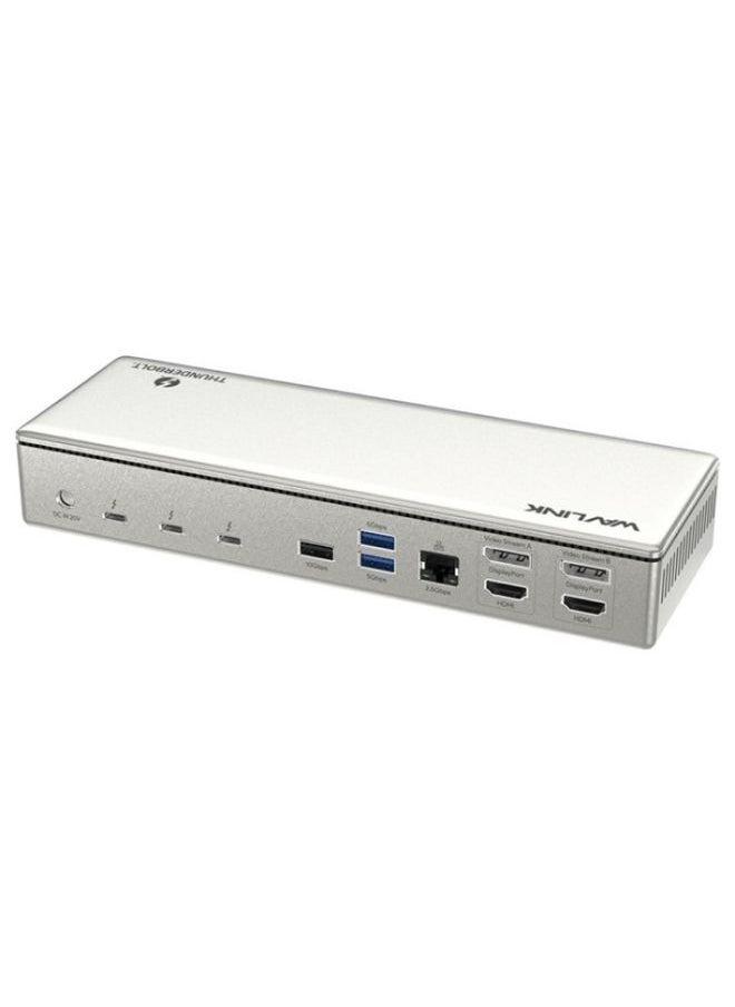 WAVLINK UTD41 PRO RJ45 / Audio / SD Card Reader 15-in-1 Thunderbolt 4 Docking Station, Plug:US Plug - pzsku/Z80406BF22CFC5BBC0D9EZ/45/_/1731446284/4d0bb87b-f6b6-44a9-9b3d-cd008af67f01