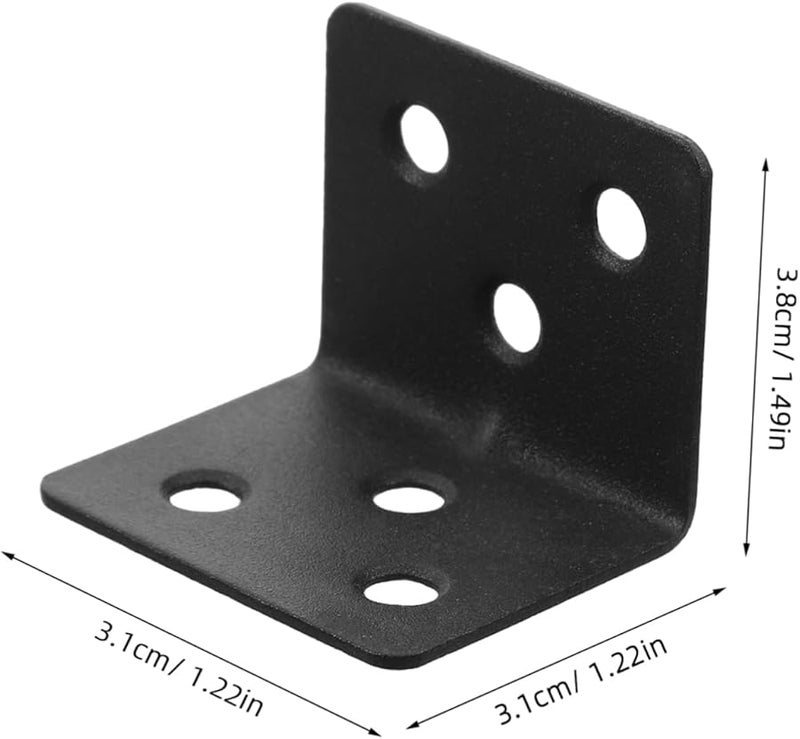 10 قطعة من أقواس الزاوية المعدنية الثقيلة لدعم الطاولات والكراسي والرفوف - Image 3