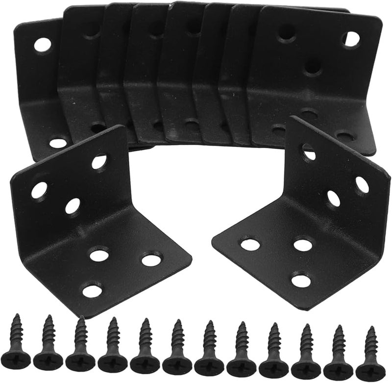 10 قطعة من أقواس الزاوية المعدنية الثقيلة لدعم الطاولات والكراسي والرفوف - Image 2