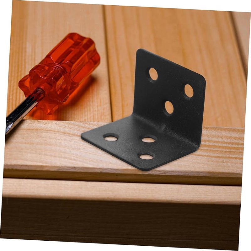 10 قطعة من أقواس الزاوية المعدنية الثقيلة لدعم الطاولات والكراسي والرفوف - Image 5