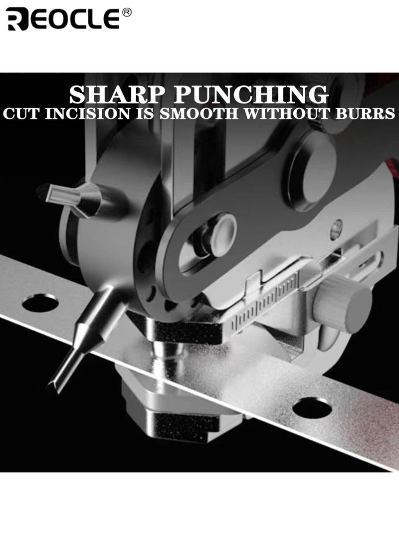 ريوكل ذو طيات ثقب ثقب جلدي شديد التحمل مع 6 أحجام ثقب صلب مثالية للأحزمة وساعات العصابات الأشرطة أطواق الأليفة السروج الأحذية النسيج DIY أداة المنزل والحرف اليدوية للرجال والنساء - Image 3