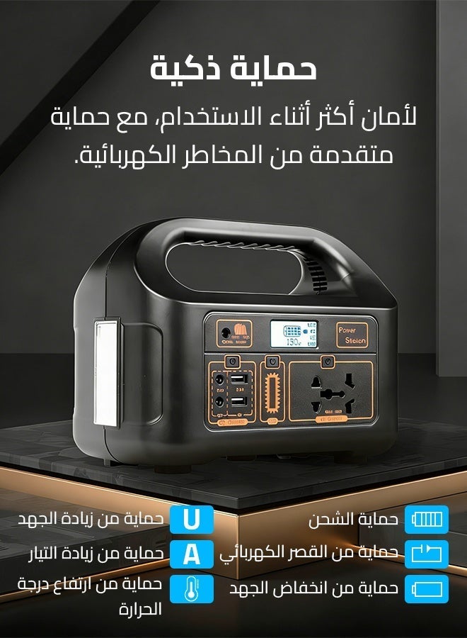 Sharpdo 220V Outdoor Iron Lithium Large Capacity Mobile Power Supply, Emergency Portable Car Outdoor Battery,150W - Image 5
