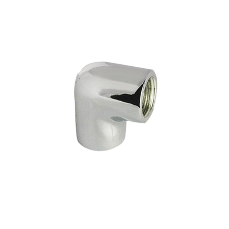 Viking Elbow Thread Size 1 15mm (1/2") & Thread Size 2 15mm (1/2") Brass Elbow - Polished CP Finish