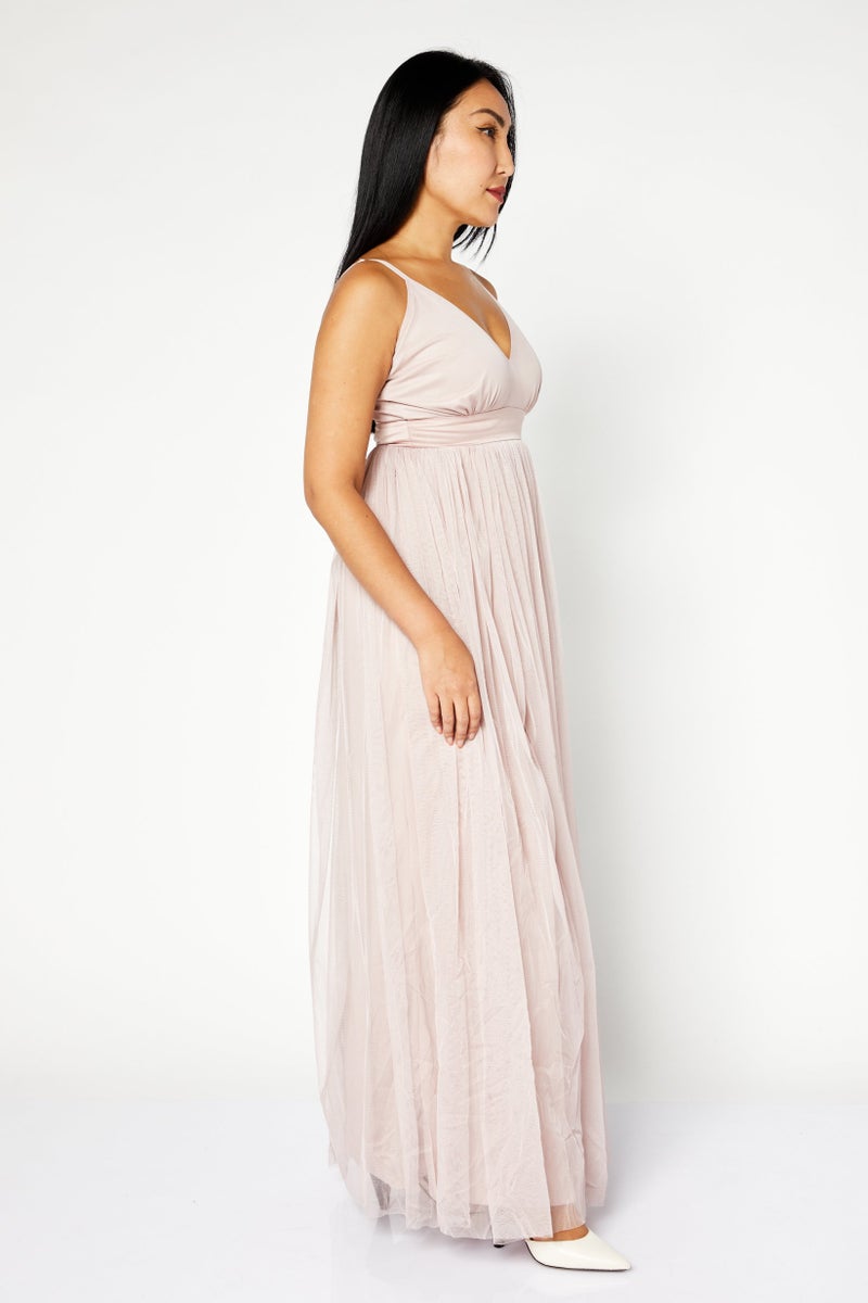 Anaya With Love Women Eyelet Maxi Dress, Pink - Image 3