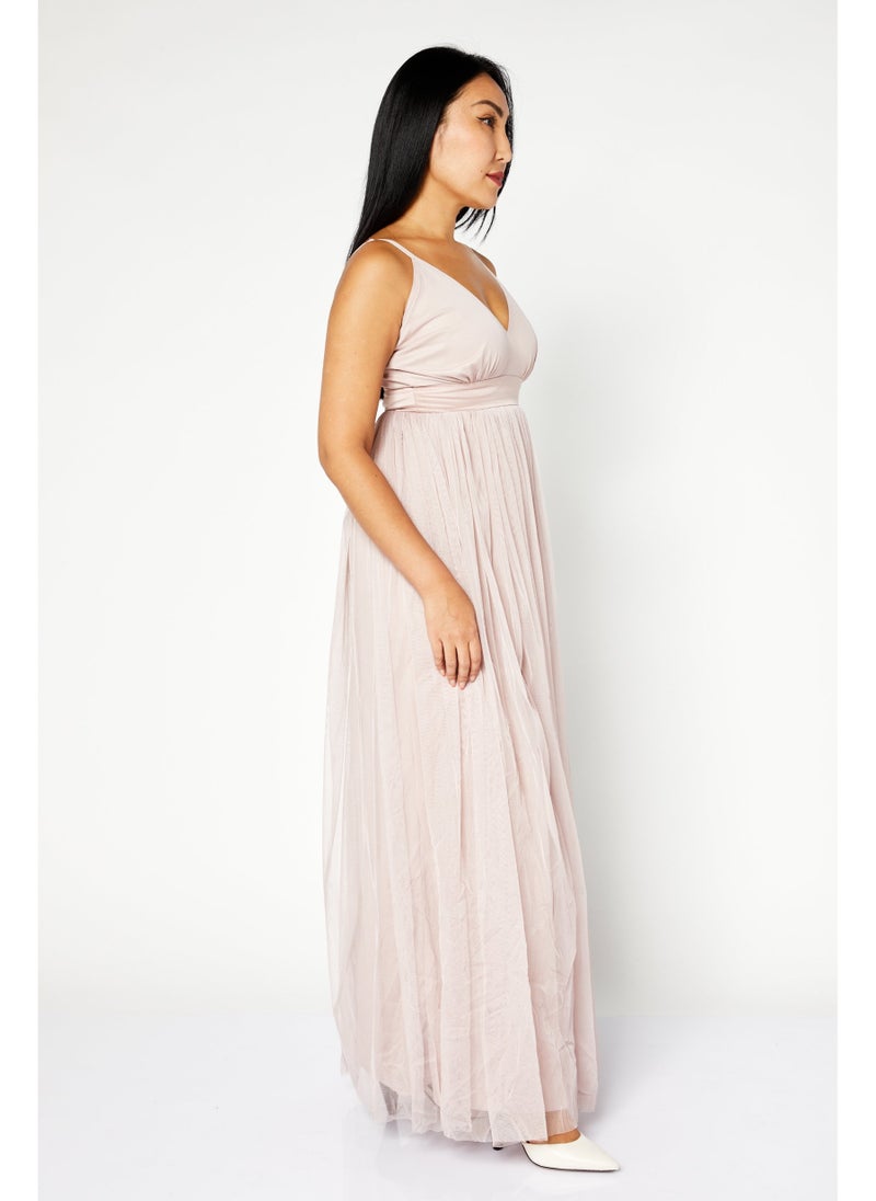 Anaya With Love Women Eyelet Maxi Dress, Pink  - Image 4