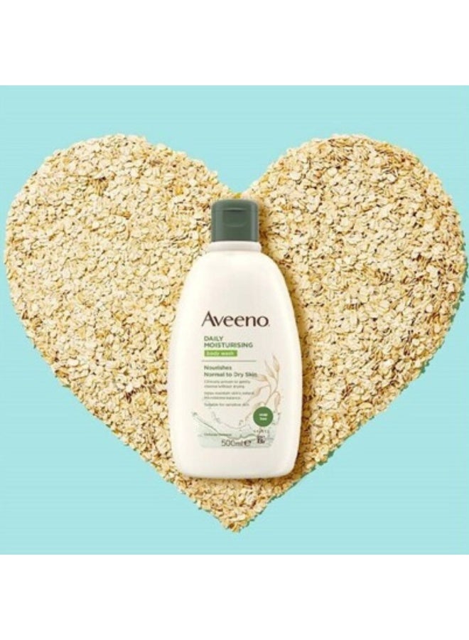 Aveeno Daily Moisturising Wash Gel for Sensitive and Dry Skin 500ml - Image 2