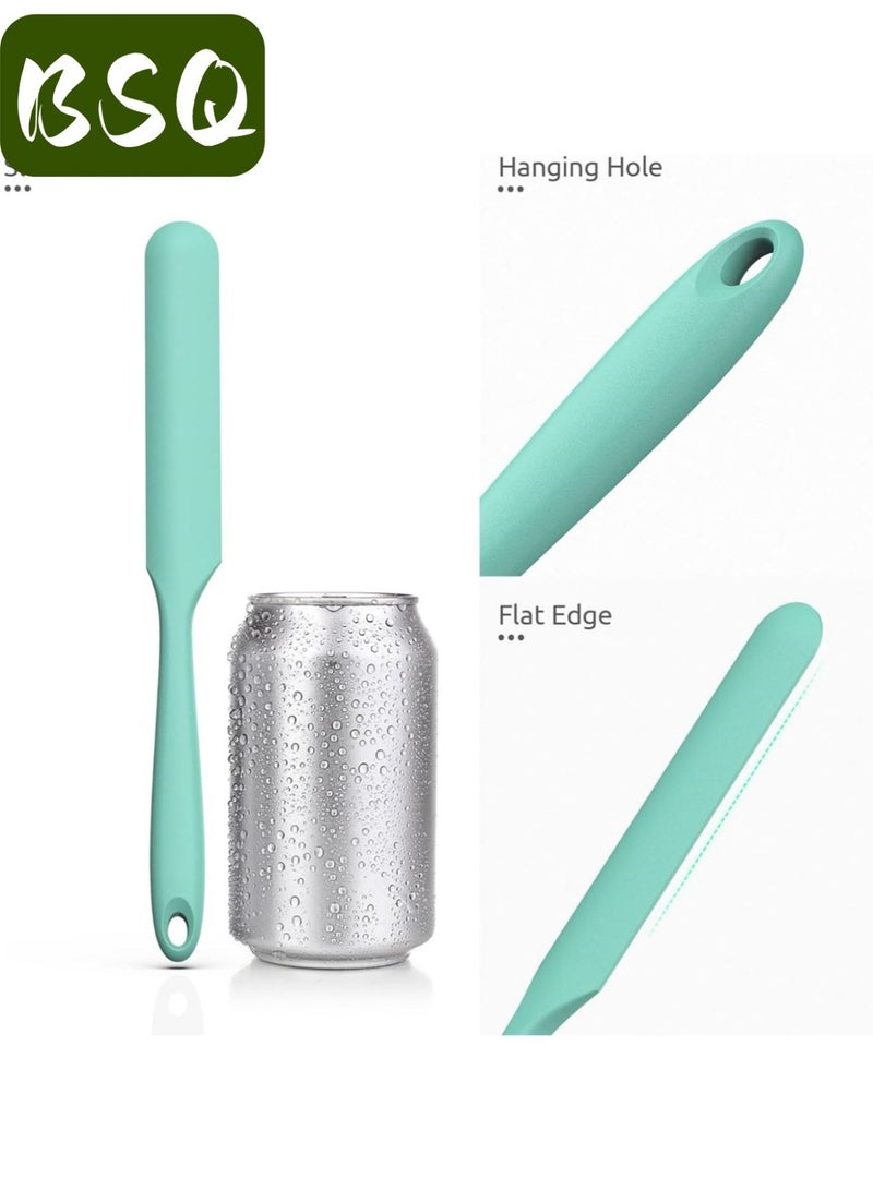 BSQ (4-piece set, light green) Silicone Spatulas | Cake Baking Tools | Mini Silicone Spatulas | Long-handled Heat-resistant Spatulas | Suitable for Kitchen, Baking, Cake Decorating, Resin Crafts - Image 4