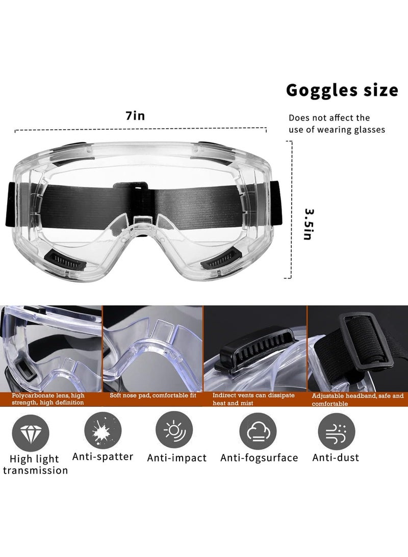 3M Professional 6200 Reusable Respirator Mask with 1 Safety Goggles 10 Filters 2 Filter Cartridges - Image 3