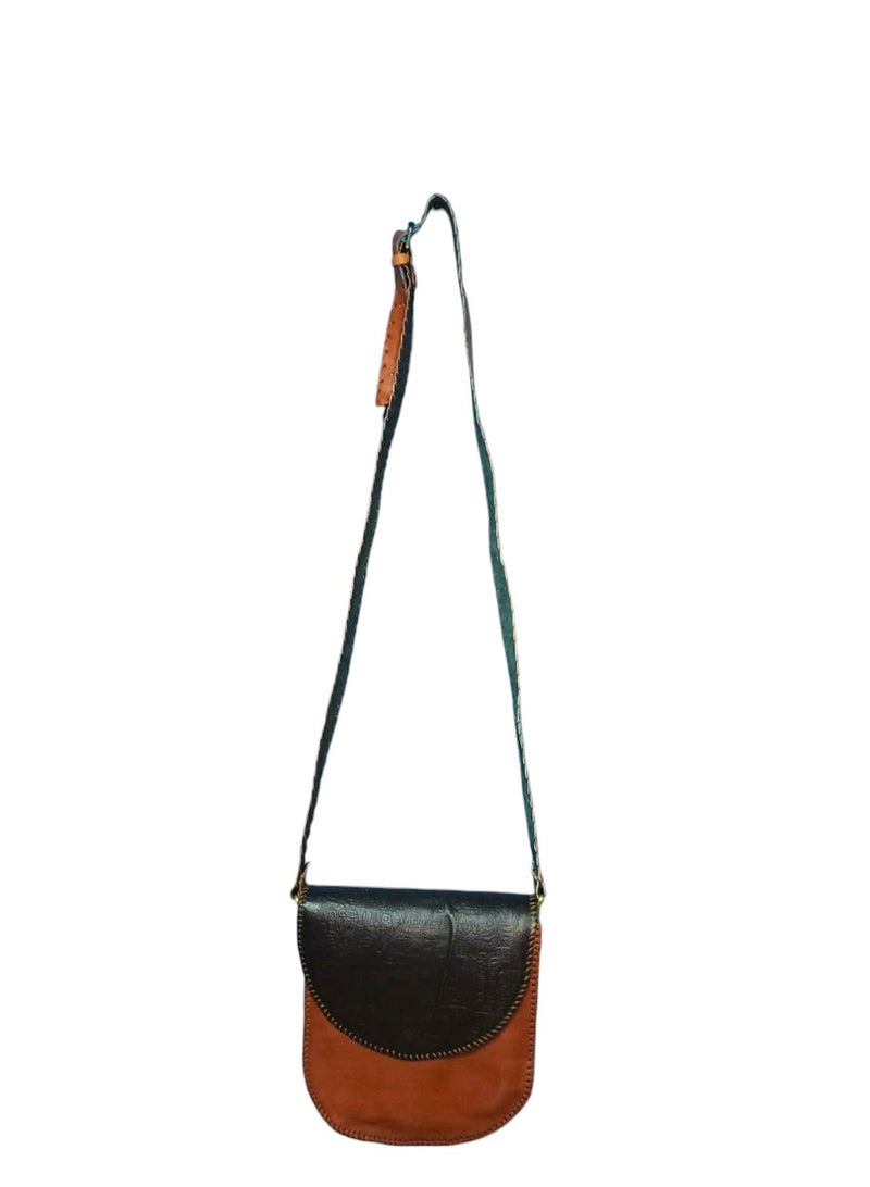Sheer Fashionable Leather Crossbody Bag  - Image 2