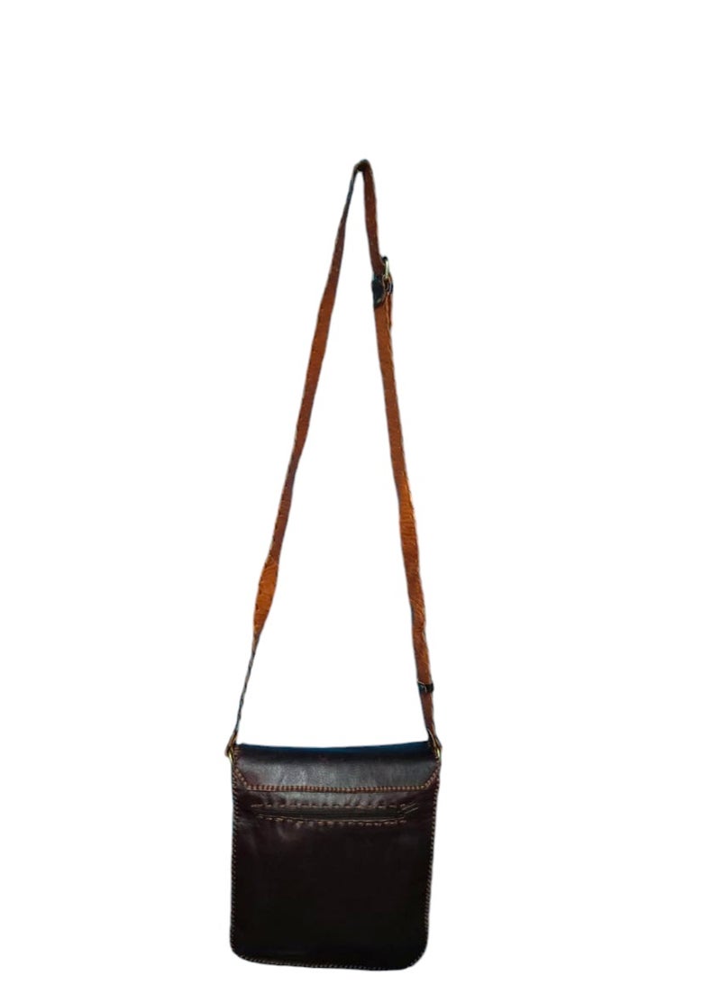 Sheer Fashionable Leather Crossbody Bag  - Image 3