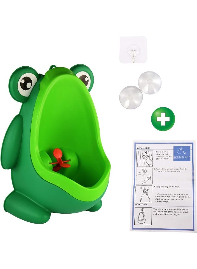 sundee Standing Potty Training Urinal for Boys Toilet with Funny Aiming Target - Blackish Green - Image 3