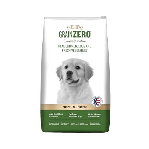 Grain Zero Puppy Dry Dog Food 1.2kg | Real Chicken, Egg & Vegetables | 48% Meat Inclusion, No Grain Formula, Gluten-Free | Promotes Healthy Skin & Coat | All Breeds - Image 1