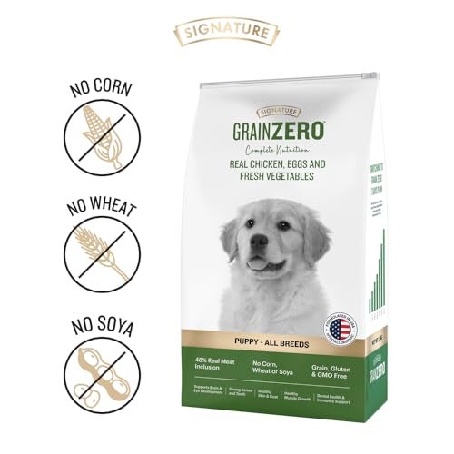 Grain Zero Puppy Dry Dog Food 1.2kg | Real Chicken, Egg & Vegetables | 48% Meat Inclusion, No Grain Formula, Gluten-Free | Promotes Healthy Skin & Coat | All Breeds - Image 3