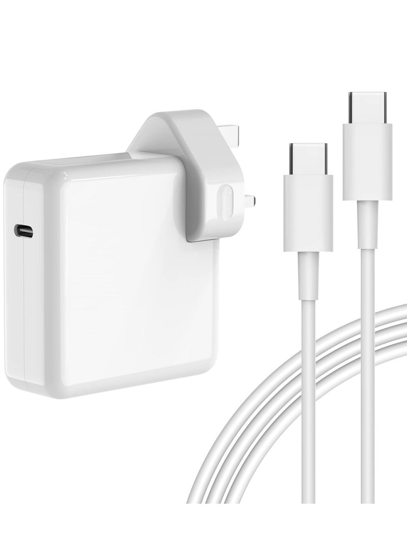 Anmi محول طاقة USB C 61 واط لجهاز Mac Book Pro13 بوصة 2021، 2020، 2019، 2018، Mac Book Air 16، 15، 14، 13 بوصة 12 بوصة متضمن مع كابل 2M نوع C  - Image 1