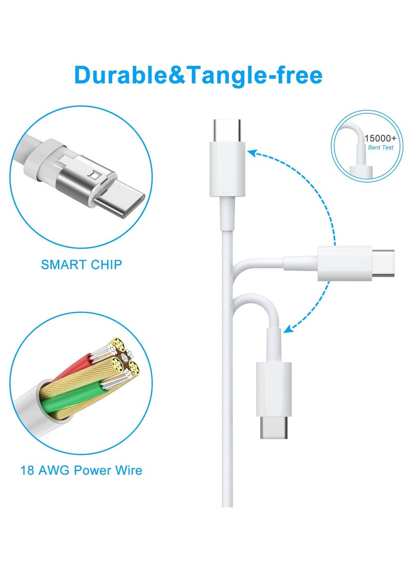 Anmi محول طاقة USB C 61 واط لجهاز Mac Book Pro13 بوصة 2021، 2020، 2019، 2018، Mac Book Air 16، 15، 14، 13 بوصة 12 بوصة متضمن مع كابل 2M نوع C  - Image 5