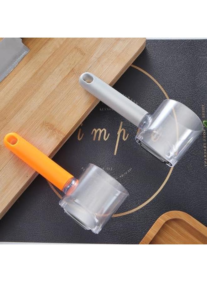 إي سي في في 2 قطعة مقشرة فواكه الخضروات مع برميل من الفولاذ المقاوم للصدأ متعدد الوظائف نوع التخزين سكين تقشير مع برميل للخضروات والفواكه المتنوعة - Image 4