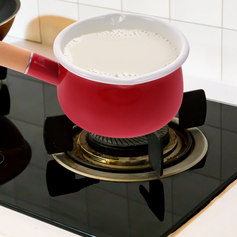 Small Enamel Pot Non-stick Pot Kitchen Heating Pot Handle Pot - Image 4