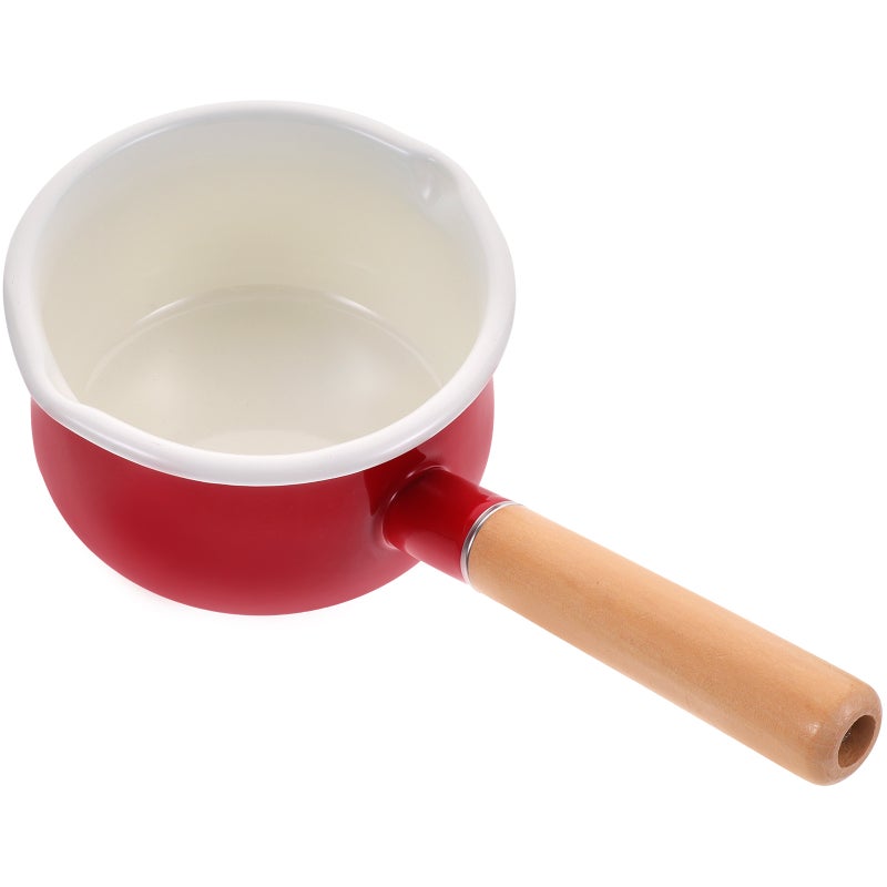 Small Enamel Pot Non-stick Pot Kitchen Heating Pot Handle Pot - Image 1