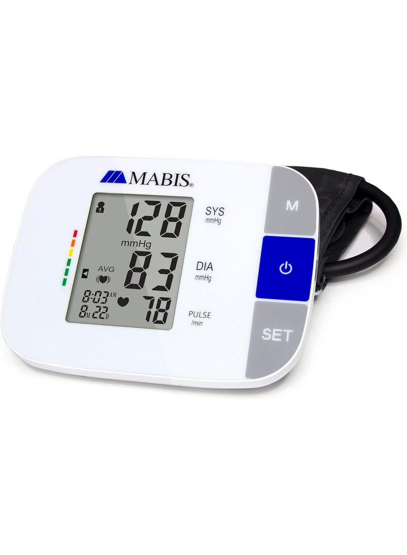 MABIS Universal Talking Blood Pressure Monitor, Upper Arm, Irregular Heartbeat Detection, 396-Reading Memory Storage for 4 User Profiles - Image 2