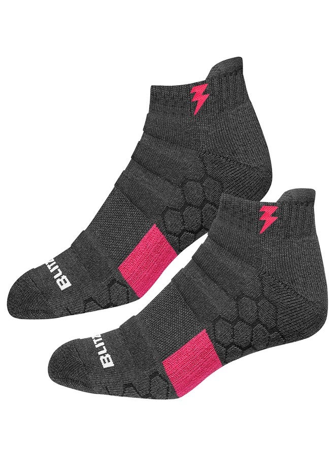 BLITZSOX Women Cotton Blend Hi-Tech Performance Socks Athletic Low Cut Sports Ankle Socks (Badminton, Running, Gym & Indoor Training), Pack of 3 (Free Size, Multi-coloured) - Image 4