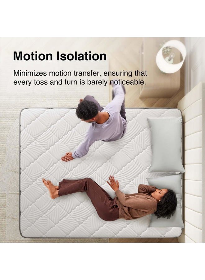 Novilla Queen Mattress 12 Inch, Hybrid Mattress Queen Size with Comfy Support, Bed Mattresses in a Box with Individual Pocket Springs for Motion Isolation & Pressure Relief, Certipur-Us Certified - Image 5