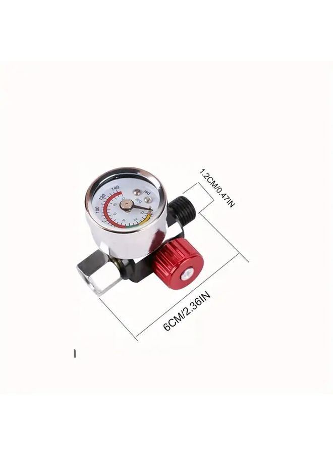 1pc Pressure Gauge Pneumatic Regulating Valve Spray Gun Air Controller Tool Accessories - Image 2