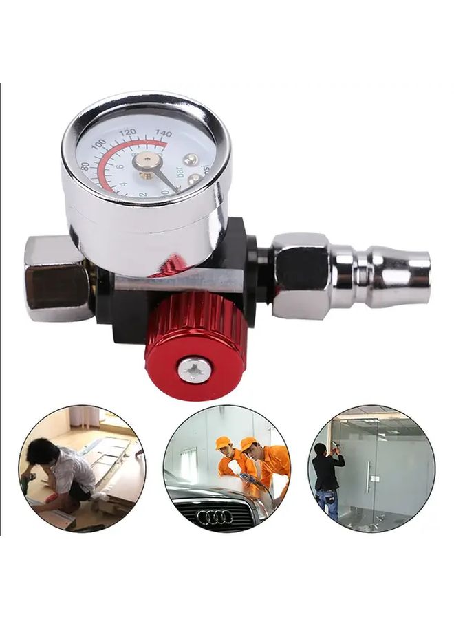 1pc Pressure Gauge Pneumatic Regulating Valve Spray Gun Air Controller Tool Accessories - Image 5